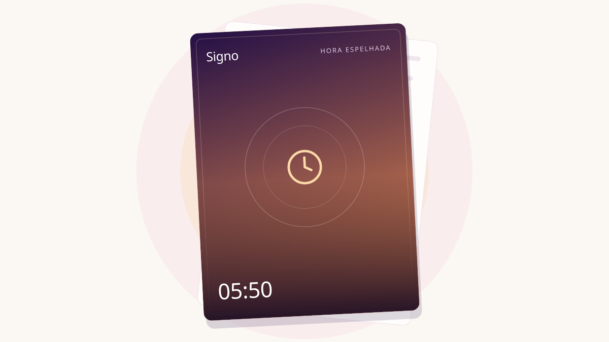 Hora espelhada: 05:50