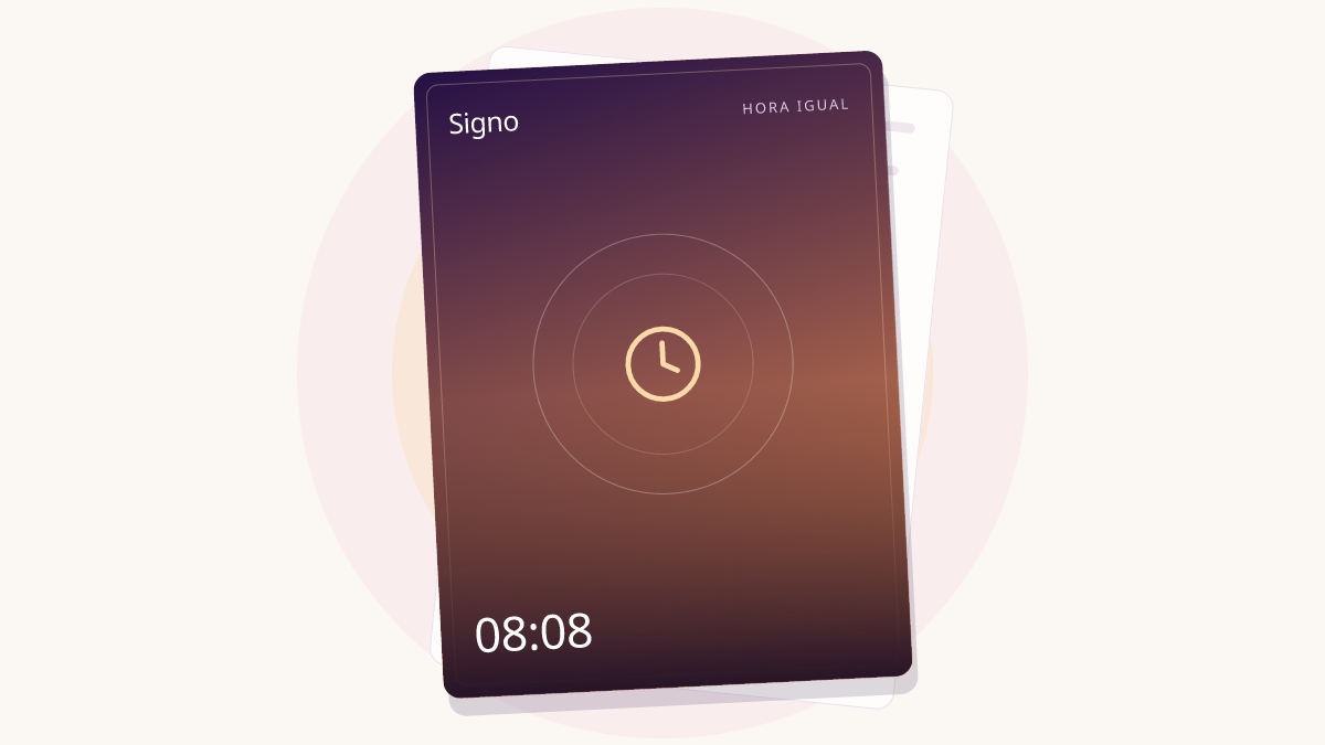 Hora igual: 08:08