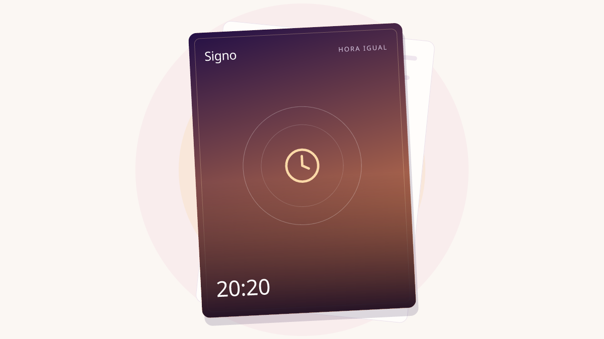 Hora igual: 20:20